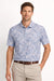 Pgatour Men's Blue & White Printed Polo Neck T-Shirt | Pgatour In Lebanon