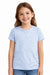 Cat & Jack Girl's Light Blue Floral Short Sleeve Fitted Ribbed T-Shirt | Cat & Jack In Lebanon