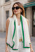 Steve Madden Women's Light Green Block Pleated Oblong Scarf | Steve Madden in Lebanon