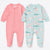 Carter's Just One You Baby Girl's Multicolor Long Sleeve 2pk Rainbow Footed Overall | Carter's Just One You In Lebanon