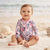 Disney Baby Girl's Multicolor Minnie & Daisy Long Sleeve One Piece Rash Guard Swimsuit | Disney in Lebanon
