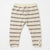Zara Baby Girl's Cream & Purple Striped Sweatpants | Zara In Lebanon
