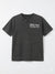 Zara Girl's Washed Black "Lucky Fate To Be Nice" Printed T-Shirt | Zara In Lebanon