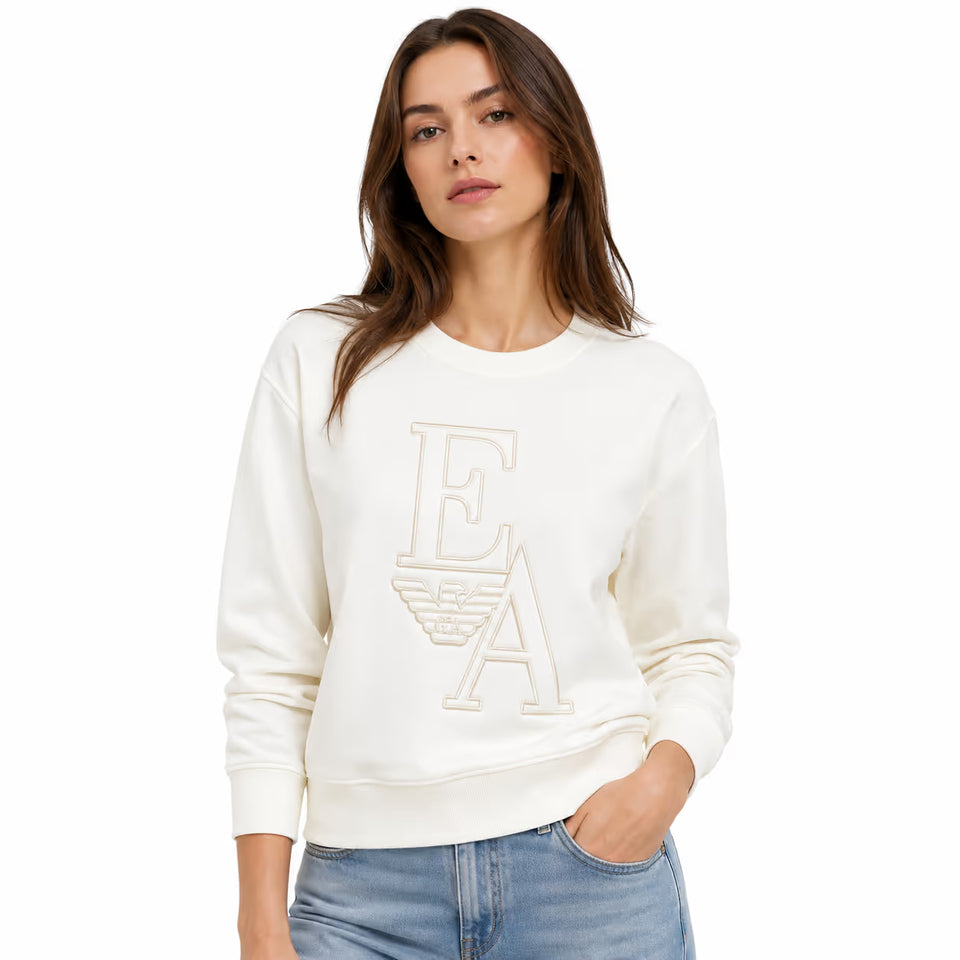 Emporio ArmaniWomen's Off WhiteSweatshirt | Emporio Armani in Lebanon