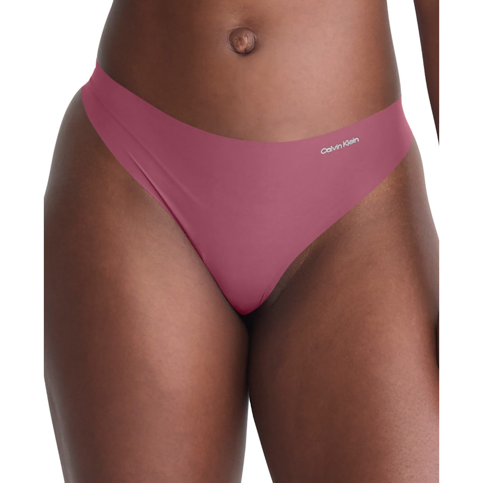 Calvin Klein Women's Deep Mauve Invisibles Microfiber Stretch Briefs