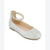 Kenneth Cole New York Girl's Silver Daisy Ethel Ballet Flat