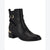 Calvin Klein Women's Black Jasen Zip up Slip on Boots