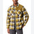 Bass Outdoor Men's Mid Green Flannel with Solid Panels Overshirt