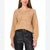 Vince Camuto Women's Beige Sequined Raglan-Sleeve Sweater