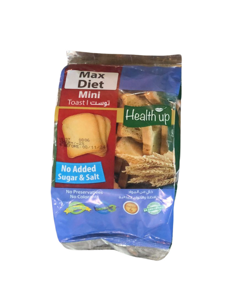Health Up Toast Max Diet Mini No Added Sugar & Salt 125g