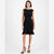 Anne Klein Women's Black Ruffle Hem Sheath Dress
