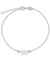 Giani Bernini Women's Silver Double-Heart Chain Ankle Bracelet in Sterling | Giani Bernini in Lebanon
