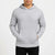 Blue Ice Men's Light Gray Waffle-Knit Pullover Hoodie