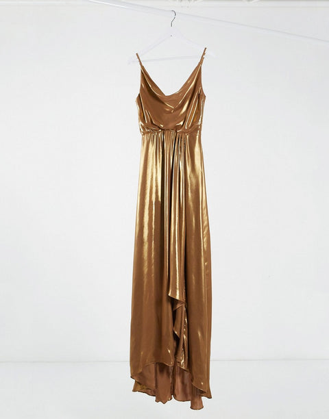 TFNC Women's Gold Dress AMF1177(n19) shr