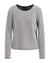 Emporio Armani Women's Gray/Black Velvet Jersey Blouse With Geometric Motif | Emporio Armani In Lebanon