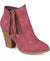 Journee Collection Women's Burgundy Double Zipper Heeled Ankle Boots | Journee Collection in Lebanon