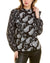 Ted Baker Women's Black High Neck Blouse With Waterfall Frill | Ted Baker In Lebanon