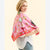 Flower Show Women's Pink Makeup Print Square Silk Scarf