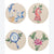 Flower Show 4-Piece Ceramic Coaster Set