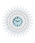 Three Star Silver Sunburst Wall Clock | Three Star In Lebanon