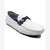 Akademiks Men's White/Blue Dover Loafers