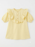 Zara Baby Girl's Pastel Yellow Dramatic Ruffle Collar Dress | Zara In Lebanon
