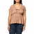 Lucky Brand Women's Brown Floral Print Short-Sleeve T-Shirt
