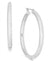 On 34th Women's Silver Hoop Earrings | On 34th In Lebanon