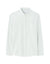White button-up shirt with subtle pattern on a white background