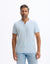 Celio Men’s Light Blue Henley Neck Cotton Blend T-Shirt |Celio In Lebanon
