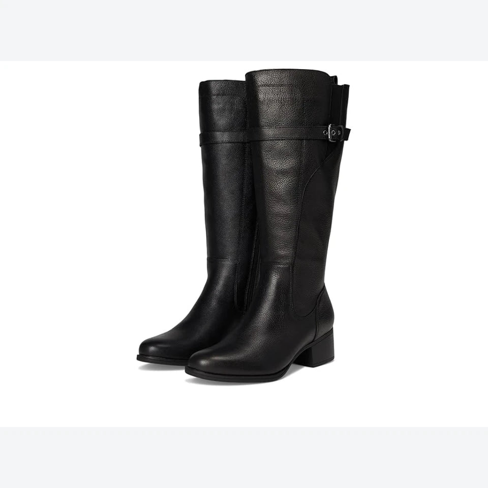 Naturalizer Women's Black KennaKnee High Boots