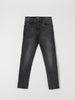 Black jeans on a white background