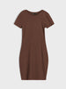 Sinsay Women's Brown Ribbed Mini Dress | Sinsay In Lebanon