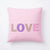 SD Pink Love Printed Cotton 40x40 cm Pillow Case | SD In Lebanon