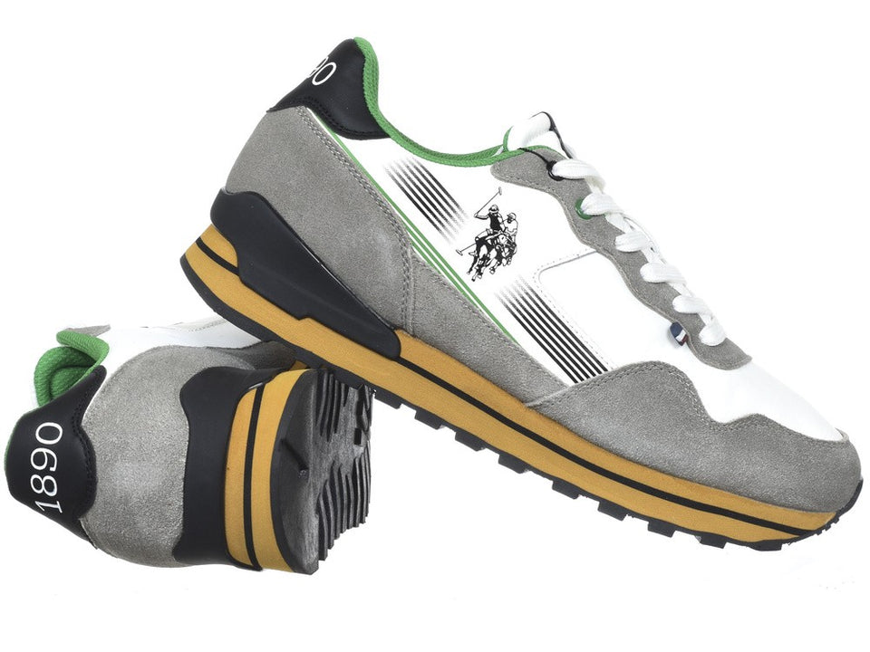 U.S. Polo Assn. Men's Gray & White Jonas Sneakers