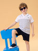 Sinsay Boy's Navy & White Jersey Short Set AYA