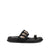 G.C Shoes Women's Black Sandals With Gold-Tone Hardware Studs | G.C Shoes In Lebanon