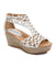 Baretraps Women's White Miriam Wedge Sandals | Baretraps In Lebanon