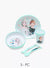 Children's dinner set with Frozen characters on a white background