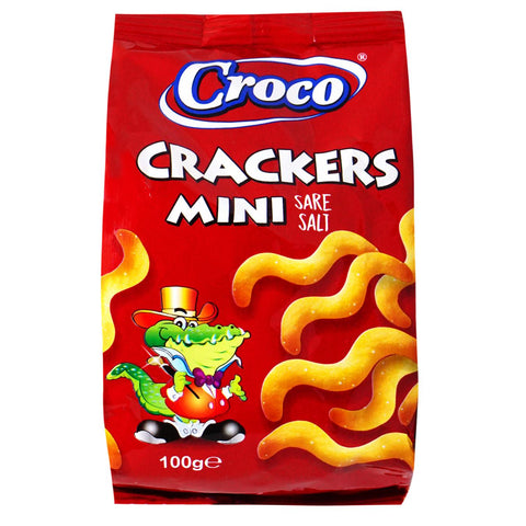 Croco Crackers Mini Salt 100g