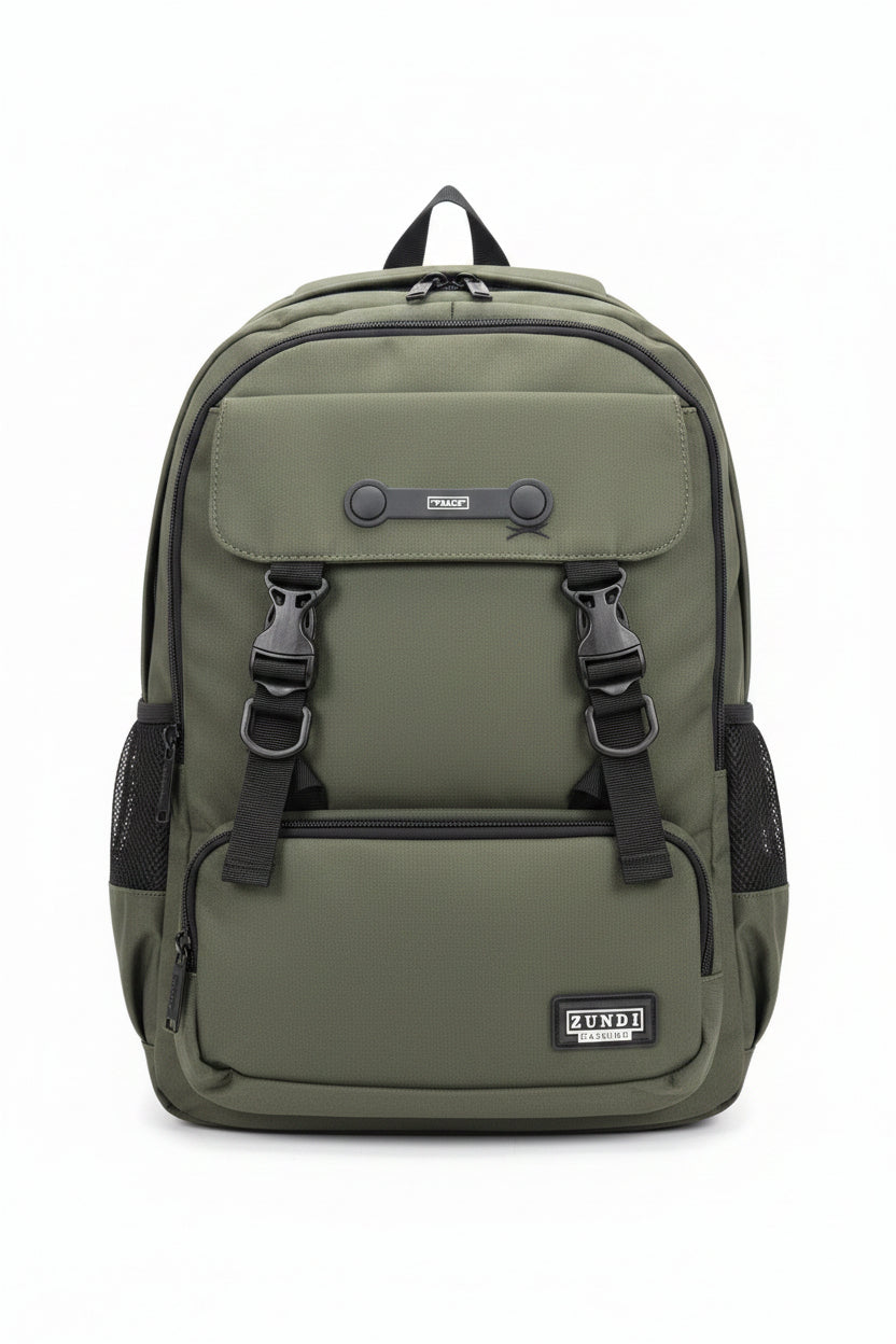 Zundi Fashion Olive Green School Bag (3543)