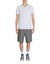 Celio Men's Dark Gray Striped Cotton Bermuda Shorts | Celio In Lebanon