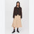Mango Women's Brown Denim Parka With Contrasting Collar Jacket