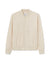 Beige bomber jacket on a white background