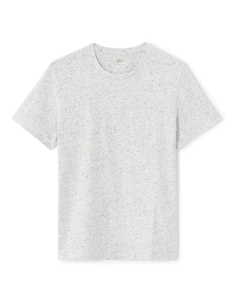 Celio Men’s Light Grey Specktled Pocket T-Shirt | Celio in Lebanon