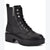 Guess Women's Black Fearne Lug Sole Lace up Boots