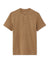 Brown henley shirt on a white background