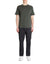 Celio Men's Dark Khaki Boxy Crew Neck 100% Cotton T-Shirt | Celio In Lebanon