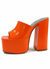 Steve Madden Women's Orange Synthetic Trixie Heeled sandals | Steve Madden In Lebanon
