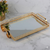 Hinox Gold Rectangular Mirror Serving Tray LM25-5616 | Hinox In Lebanon